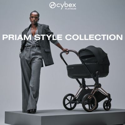 Duo PRIAM 2026 Poussette tout-terrain avec nacelle pliable et Châssis Rose Gold Sepia Black (Cybex) - Image 2