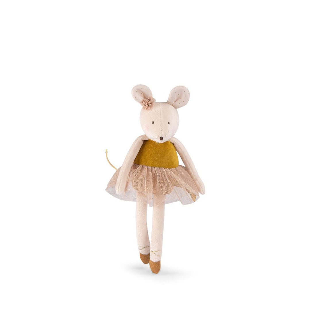Petite peluche Souris or (Moulin Roty) - Couverture