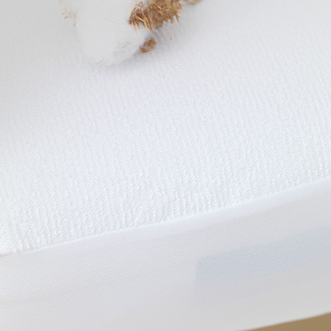 Alèse imperméable bouclette en coton bio (60 x 120 cm) (Kadolis) - Image 4