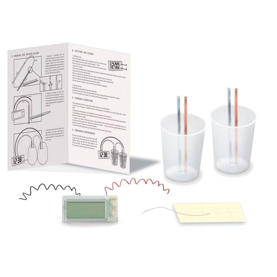 Kit Scientifique – Une Horloge Digitale Alimentée Par Des Légumes Multicolor (4M) - Image 2