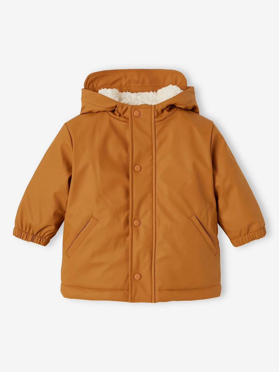 Manteau et pantalon de pluie bébé caramel (Vertbaudet) - Image 2