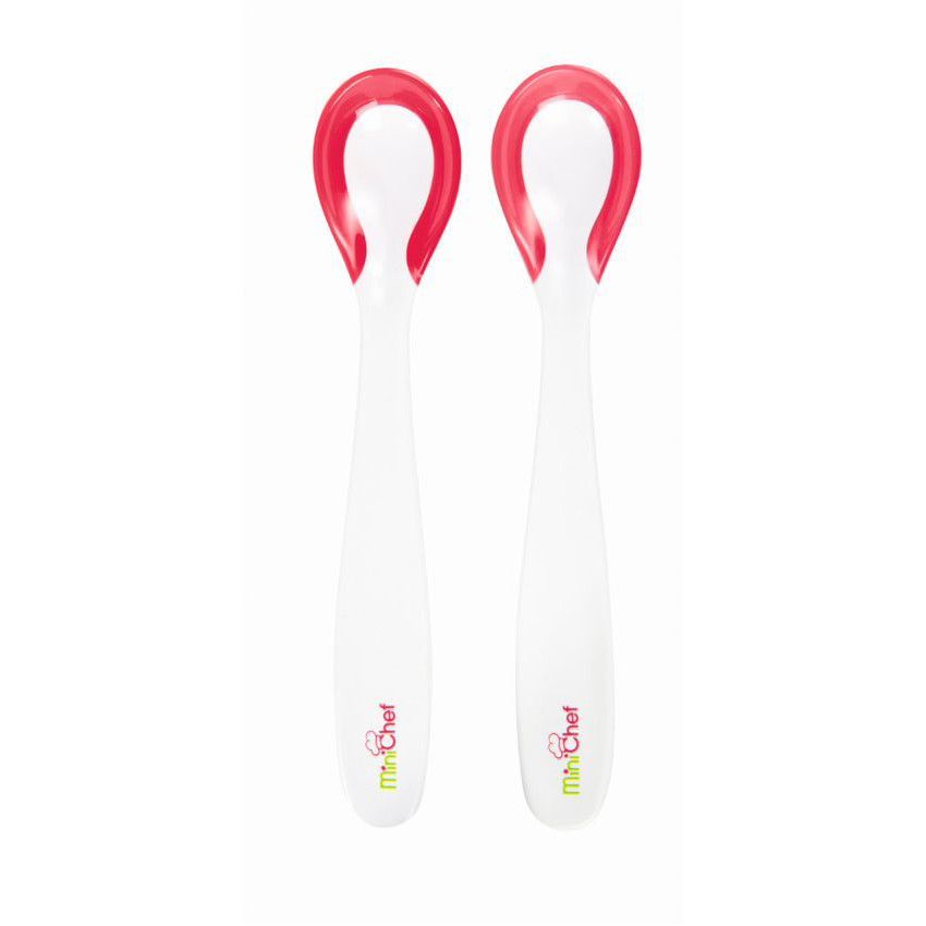 Lot de 2 cuillères thermosensibles Blanc - Blanc (Tigex) - Couverture