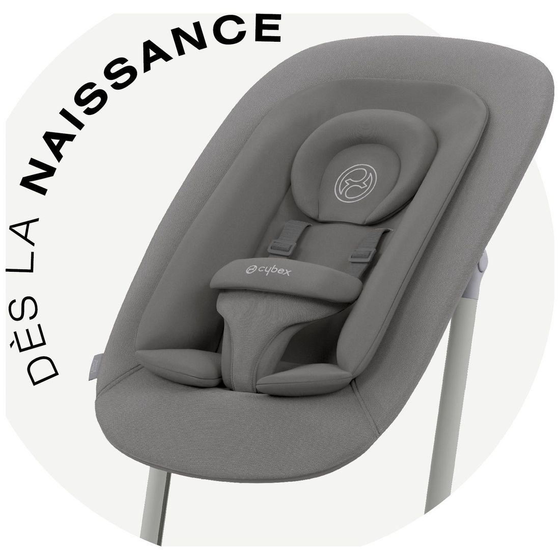 Chaise haute évolutive 4 in 1 Lemo 2 Suede Grey (Cybex) - Image 9