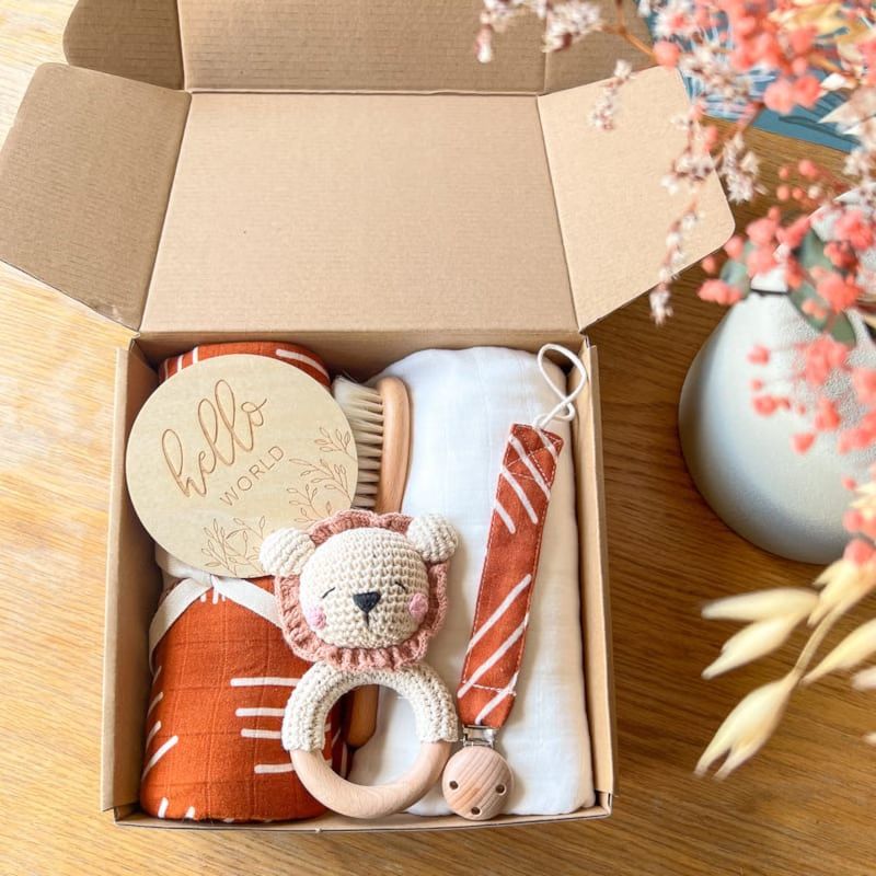 Coffret de naissance bébé lion (A Mes Copines) - Image 1