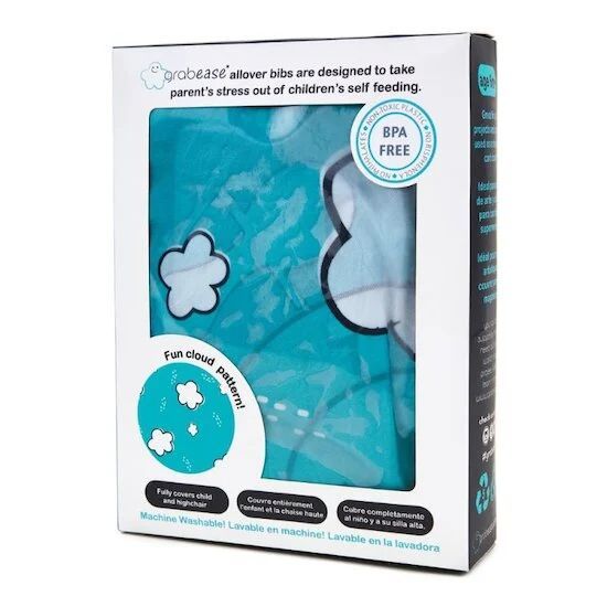 Bavoir intégral couvrant bébé et chaise haute (Grabease) - Couverture