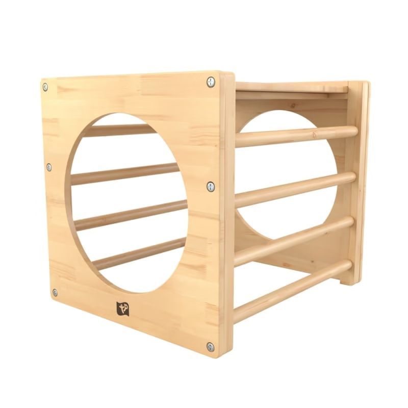 Cube d'escalade montessori en bois fsc® pour enfant dès 1 an (Active Tots) - Image 1