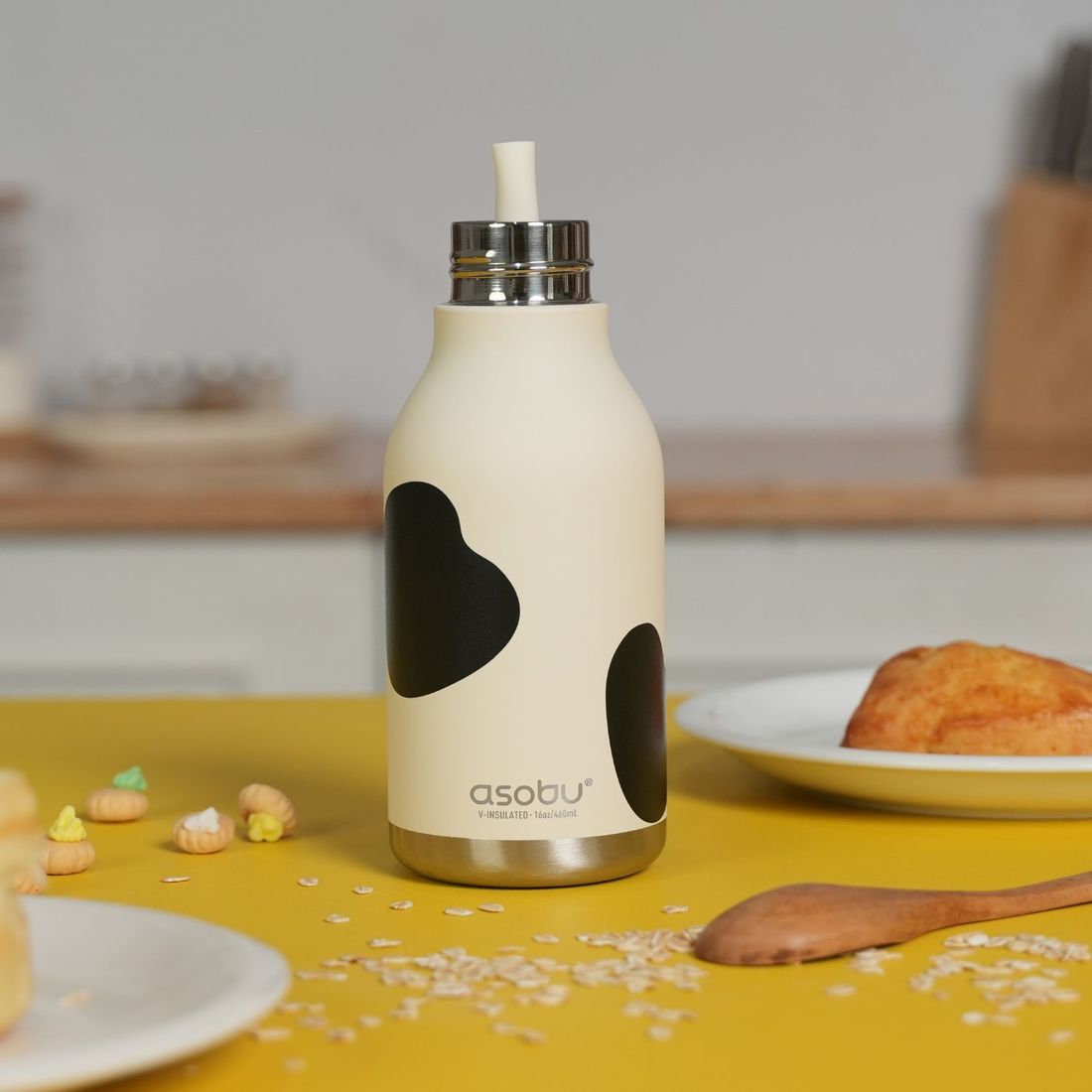 Gourde isotherme Bestie Vache (460 ml) (Asobu) - Image 3