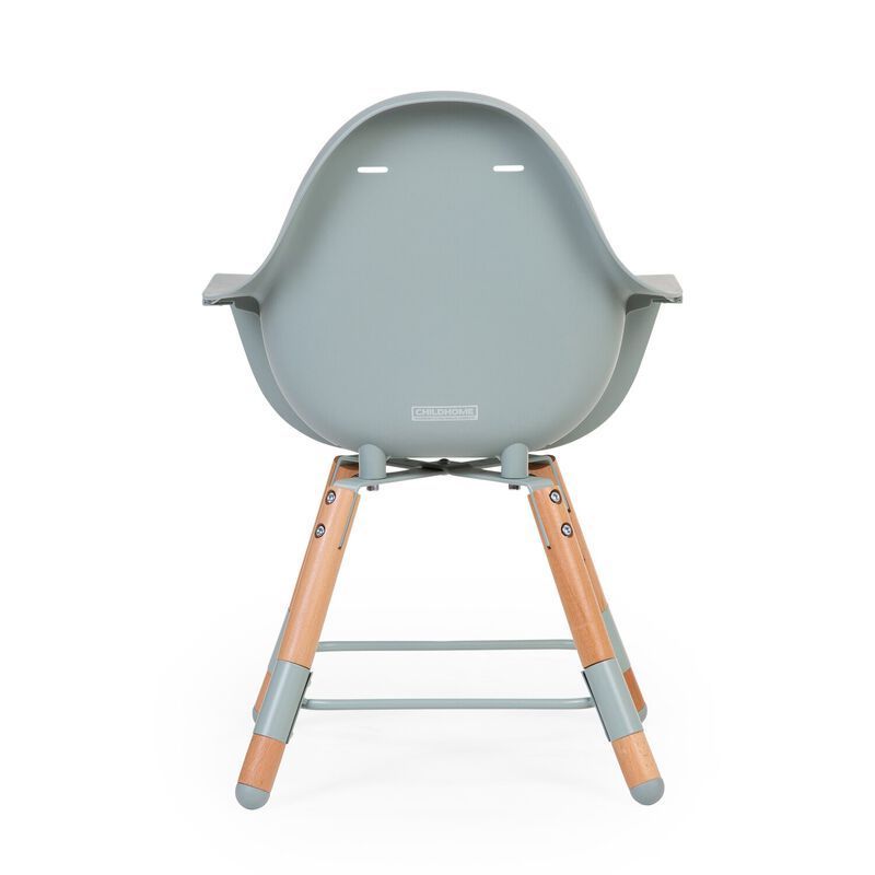 Evolu Chaise Haute - Réglable En Hauteur (50-75 Cm/*90 Cm) - Naturel Menthe (Childhome) - Image 12