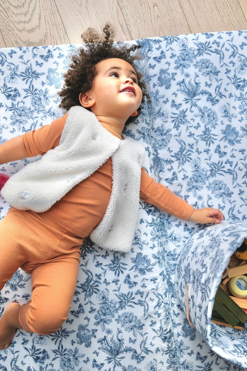 Tapis de vie King Size x Tartine&Chocolat bleu (Mezamé Paris) - Image 1