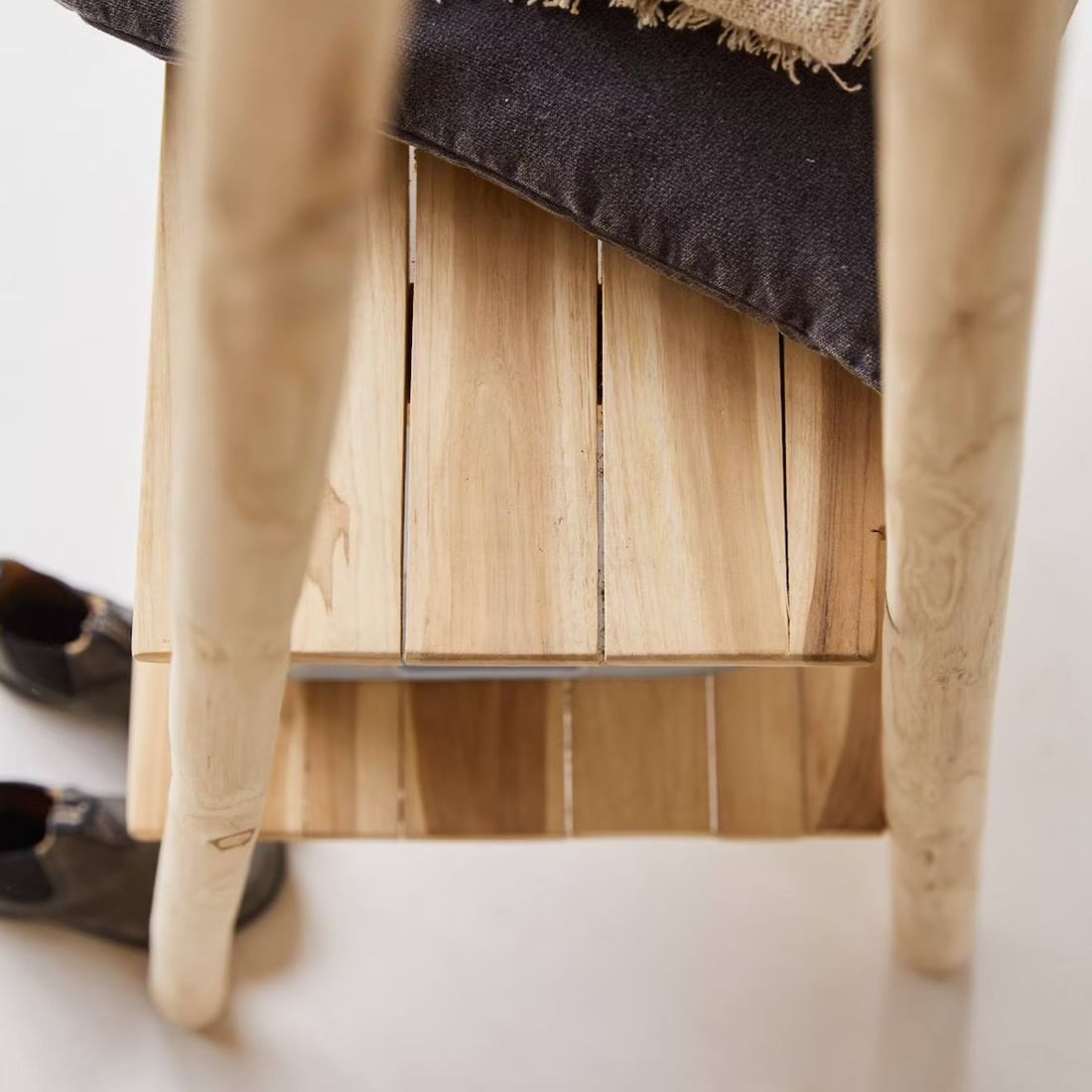 Portant Enfant En Bois De Teck 160 Kilim Naturel (Tikamoon) - Image 2