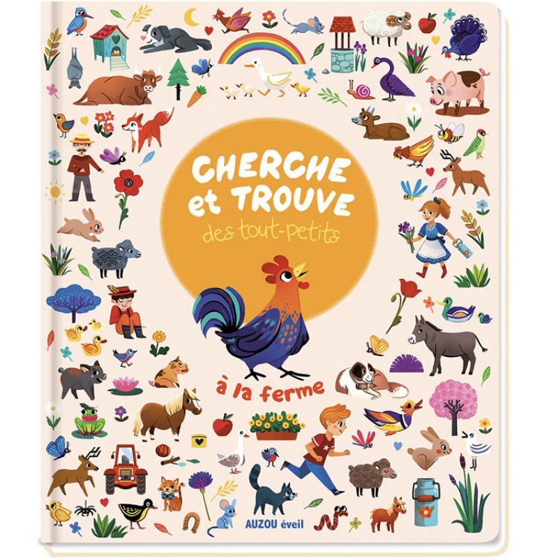 Livre Cherche et trouve des tout-petits A la ferme (Auzou Editions) - Couverture