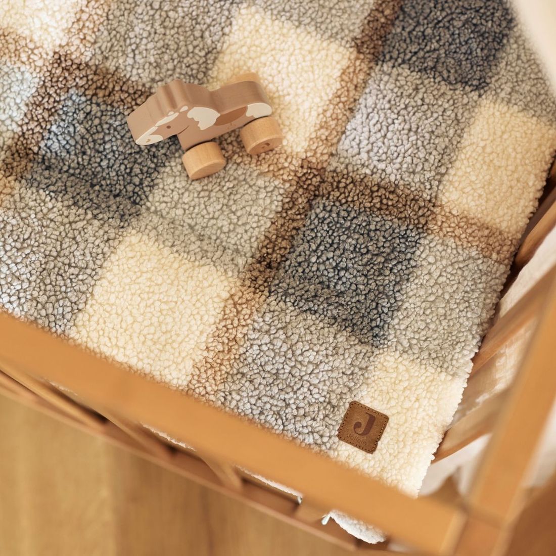Tapis de jeu Check Boucle (100 x 100 cm) (Jollein) - Image 1
