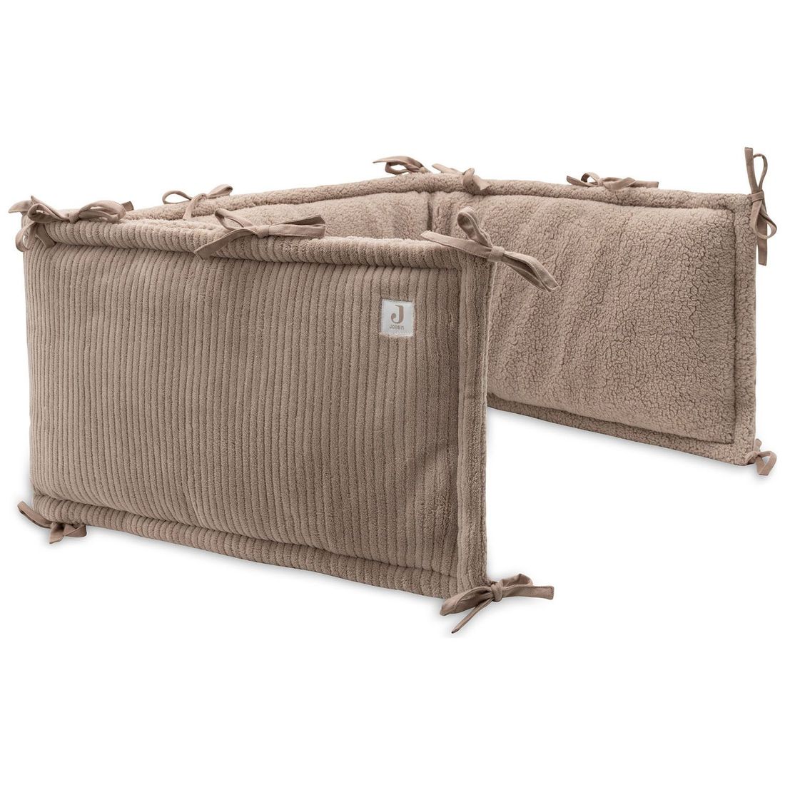 Tour de lit Cloudy Rib Milky Coffee (pour lits 60 x 120 ou 70 x 140 cm) (Jollein) - Couverture