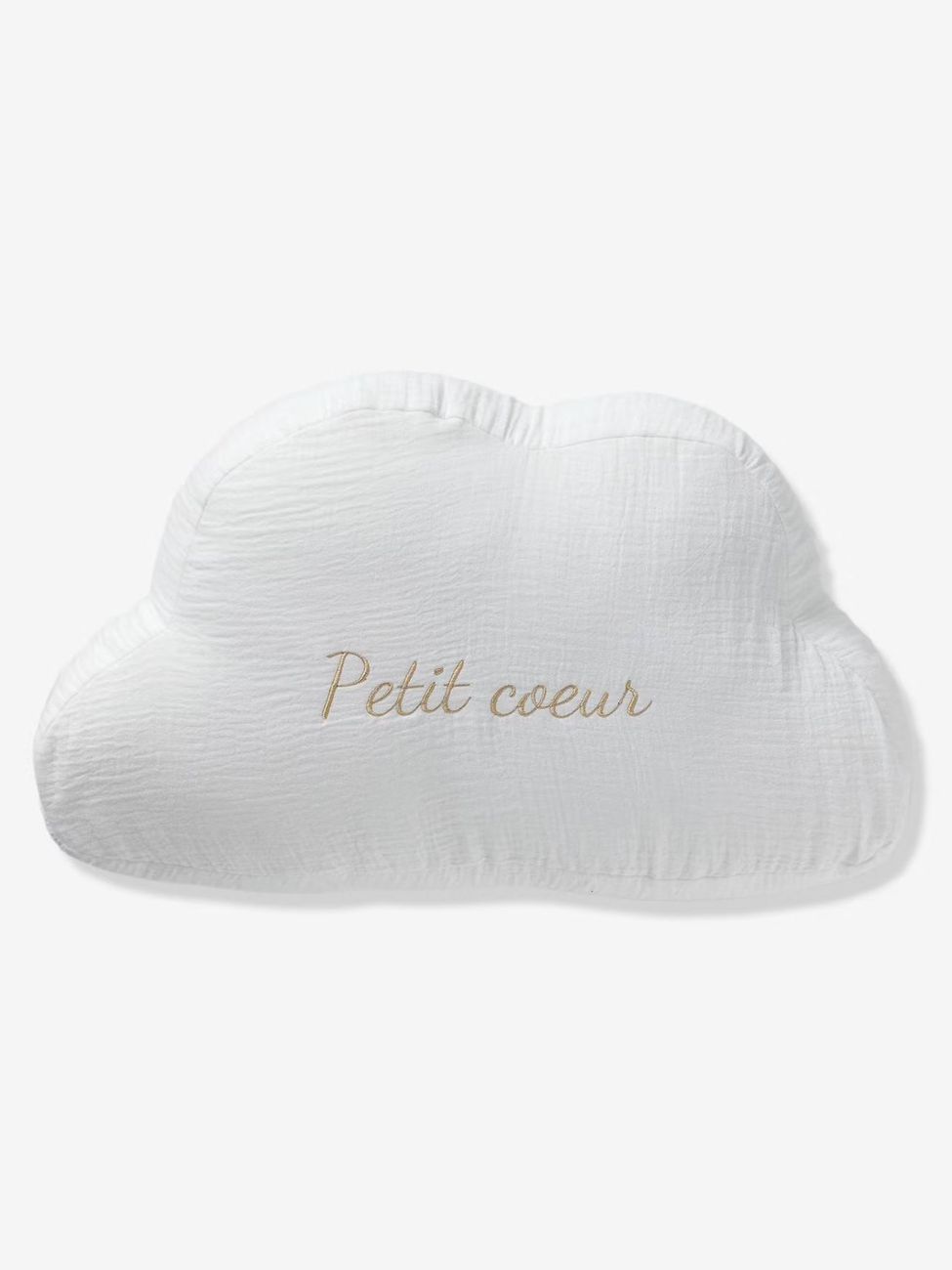 Coussin nuage en gaze de coton personnalisable écru (Vertbaudet) - Image 2