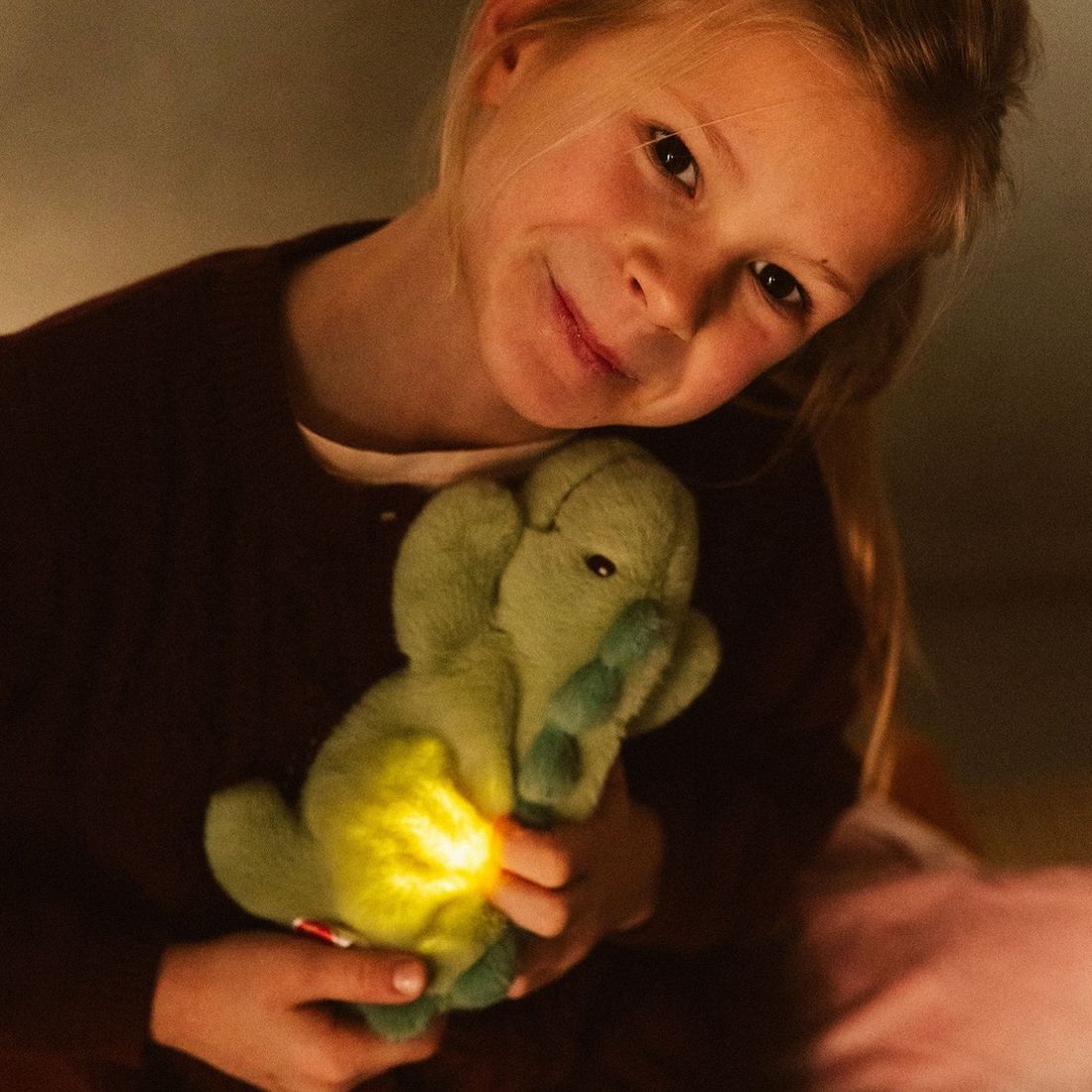 Peluche veilleuse Jéroom le dinosaure Vert (Atelier Pierre Junior) - Image 3