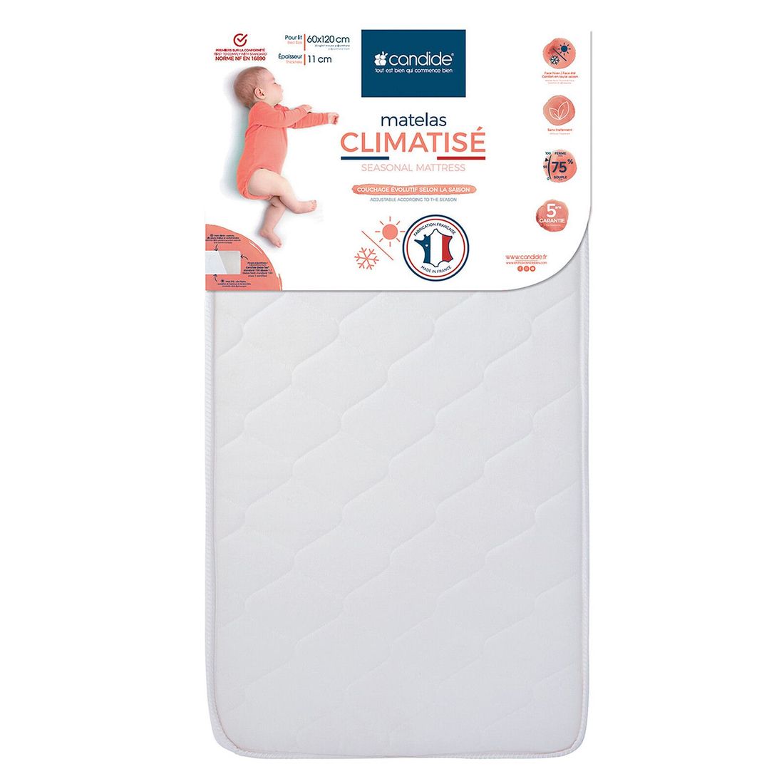 Matelas Climatisé - 60 x 120 cm (Candide) - Image 1