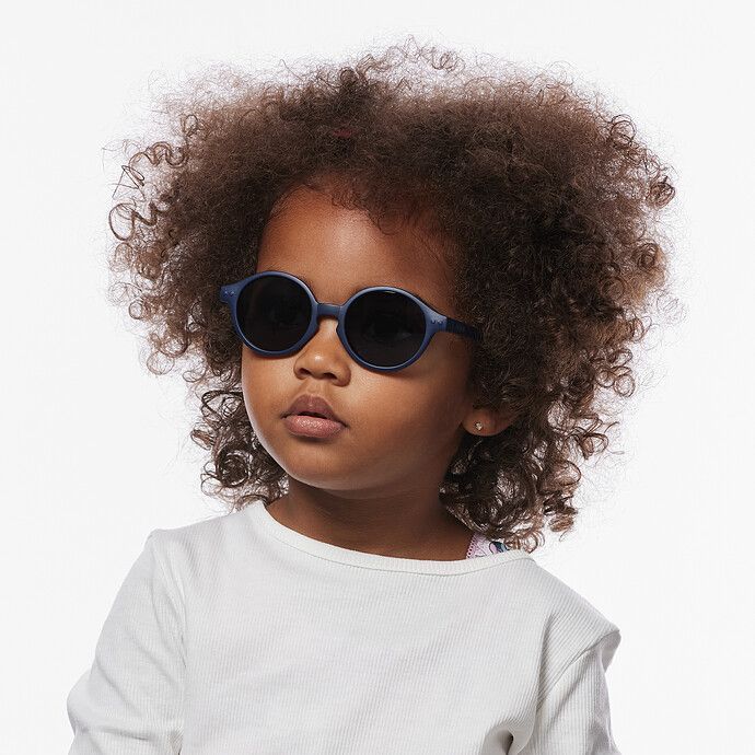 Lunettes de Soleil Baby #D 0/3 Ans - Denim Blue (IZIPIZI) - Image 5