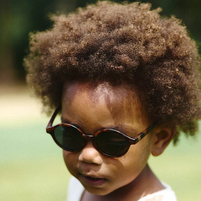 Lunettes de Soleil Baby #D 0/3 Ans - Tortoise (IZIPIZI) - Image 3