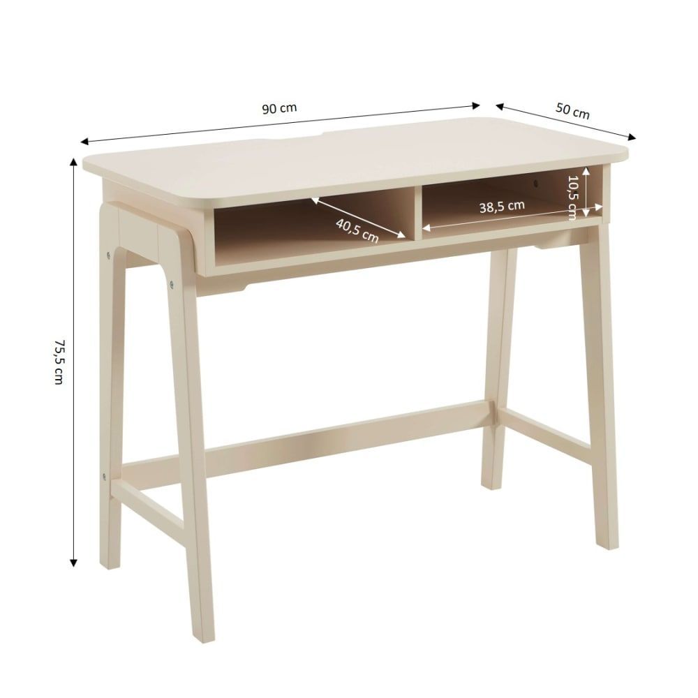 Bureau enfant beige 90cm (Baita) - Image 2