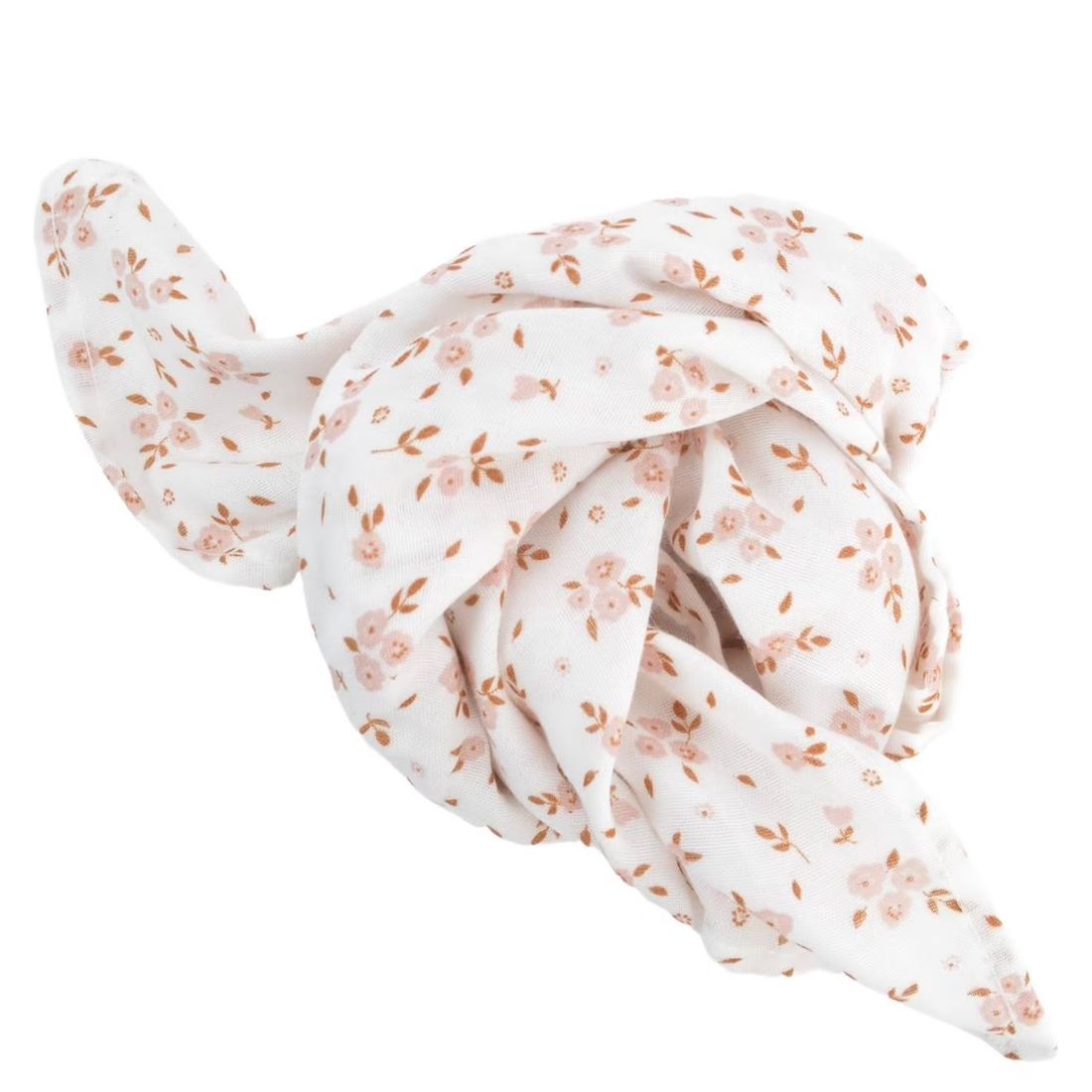 Lot De 3 Langes Gaze De Coton Bio Fleurs Roses (Little Crevette) - Image 2