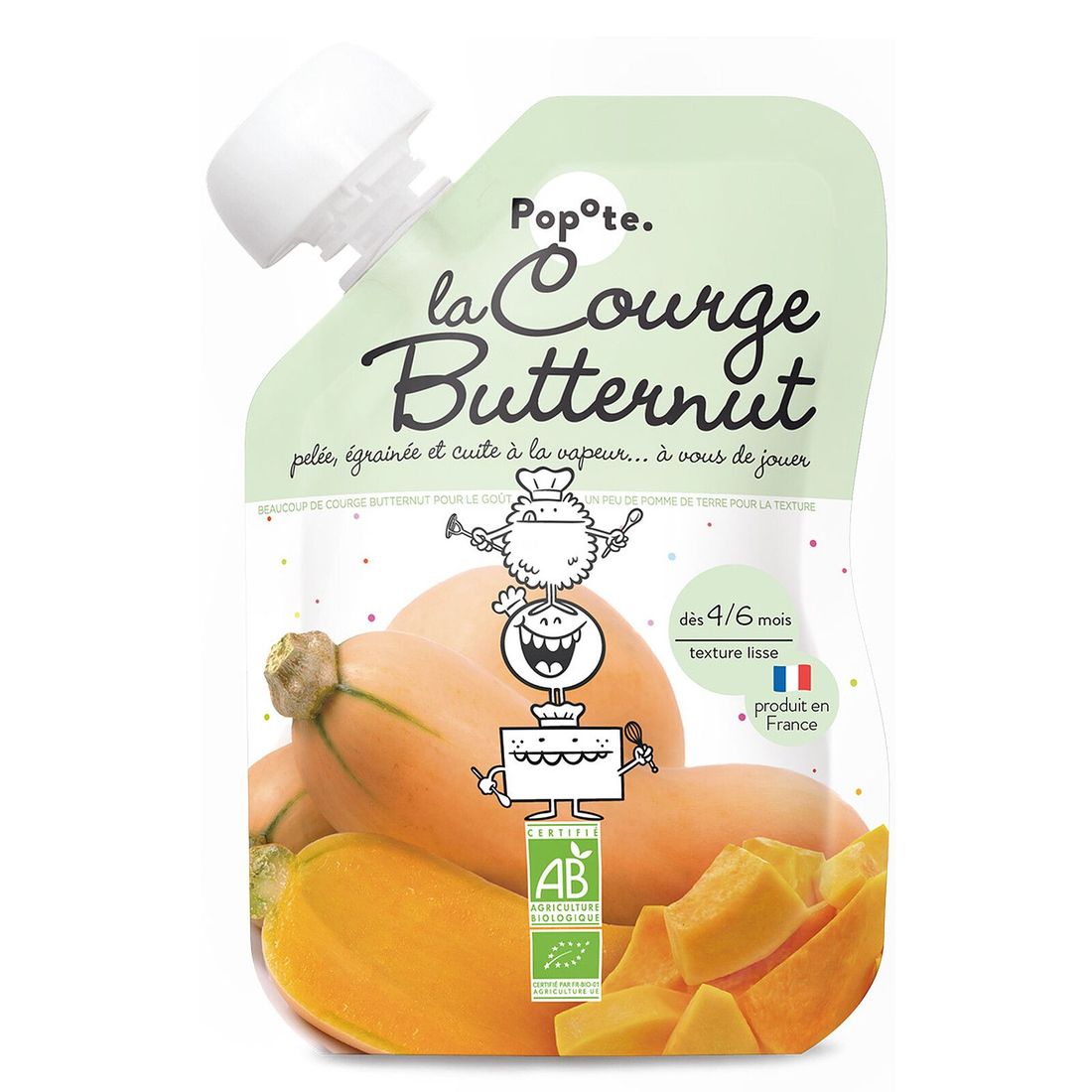 Gourde Repas Bio Courge Butternut - 120 g (Popote) - Image 1