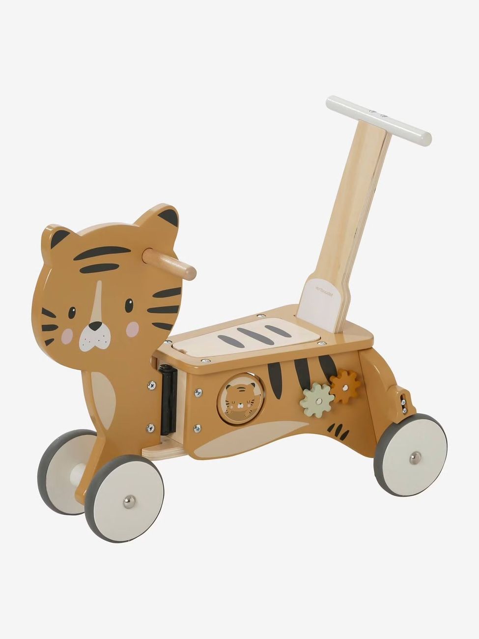 Porteur chariot de marche 2 en 1 en bois FSC® bois (Vertbaudet) - Image 3