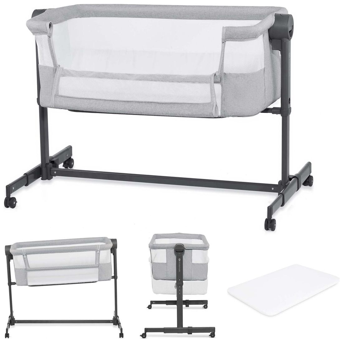 Lit cododo 2 en 1 Nestee Up 2 Light Grey (Kinderkraft) - Image 5