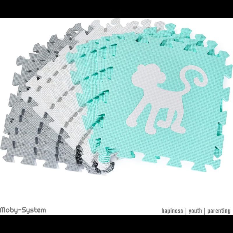 Tapis puzzle bébé en mousse 150*150 (Moby System) - Image 3