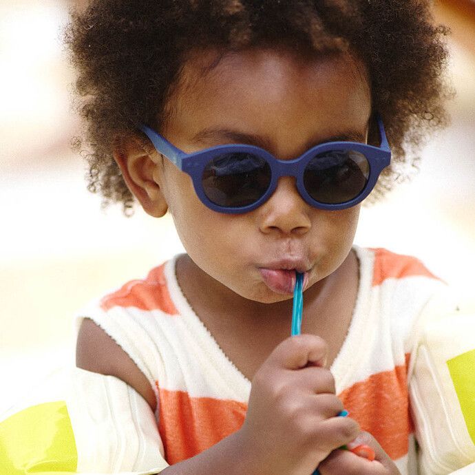 Lunettes de Soleil Baby #D 0/3 Ans - Denim Blue (IZIPIZI) - Image 3
