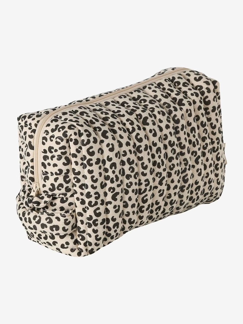Trousse toilette Mama gaze coton beige imprimé (Vertbaudet) - Image 1