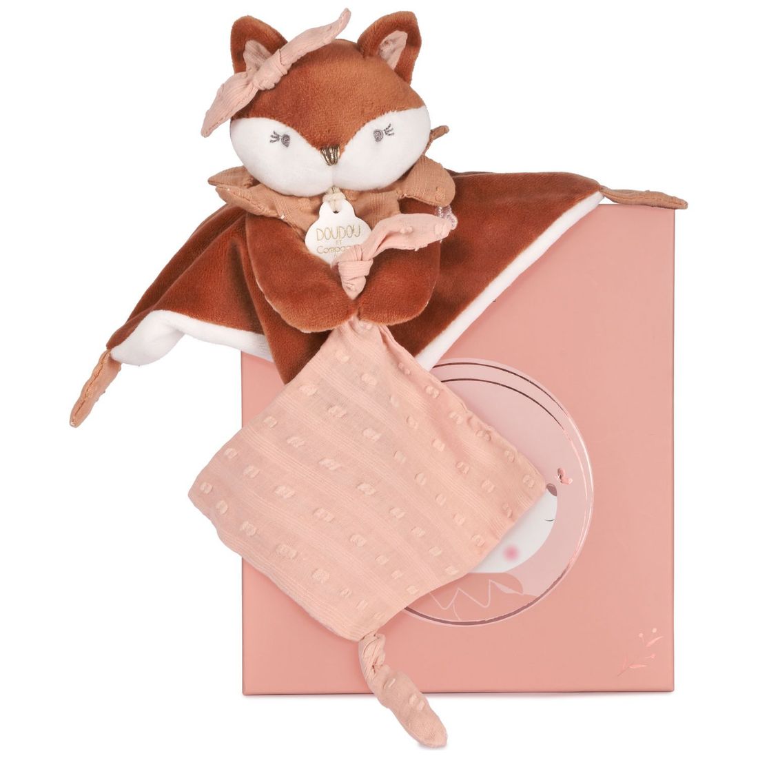 Doudou attache-sucette Mina marron (22 cm) (Doudou Et Compagnie) - Couverture
