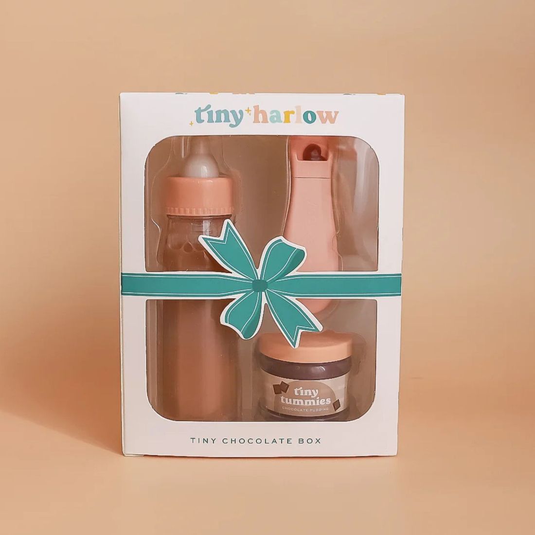Coffret repas petit pot et biberon magiques pour poupée Chocolat (Tiny Harlow) - Couverture