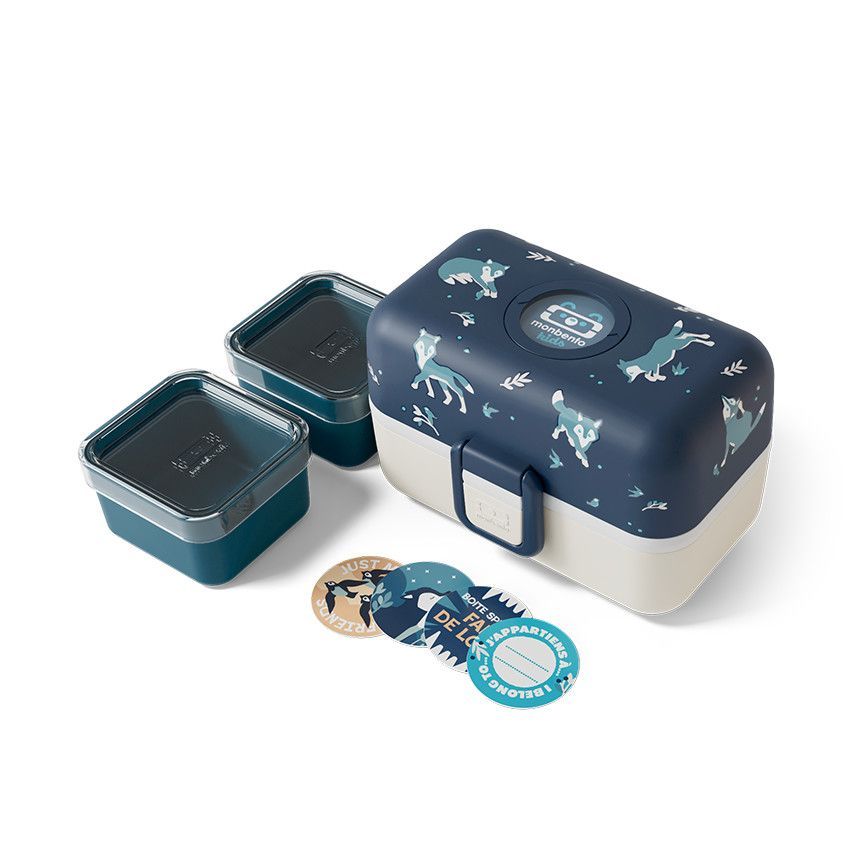 Lunchbox 800ml Tresor wolf bleu - Bleu (Monbento) - Image 3