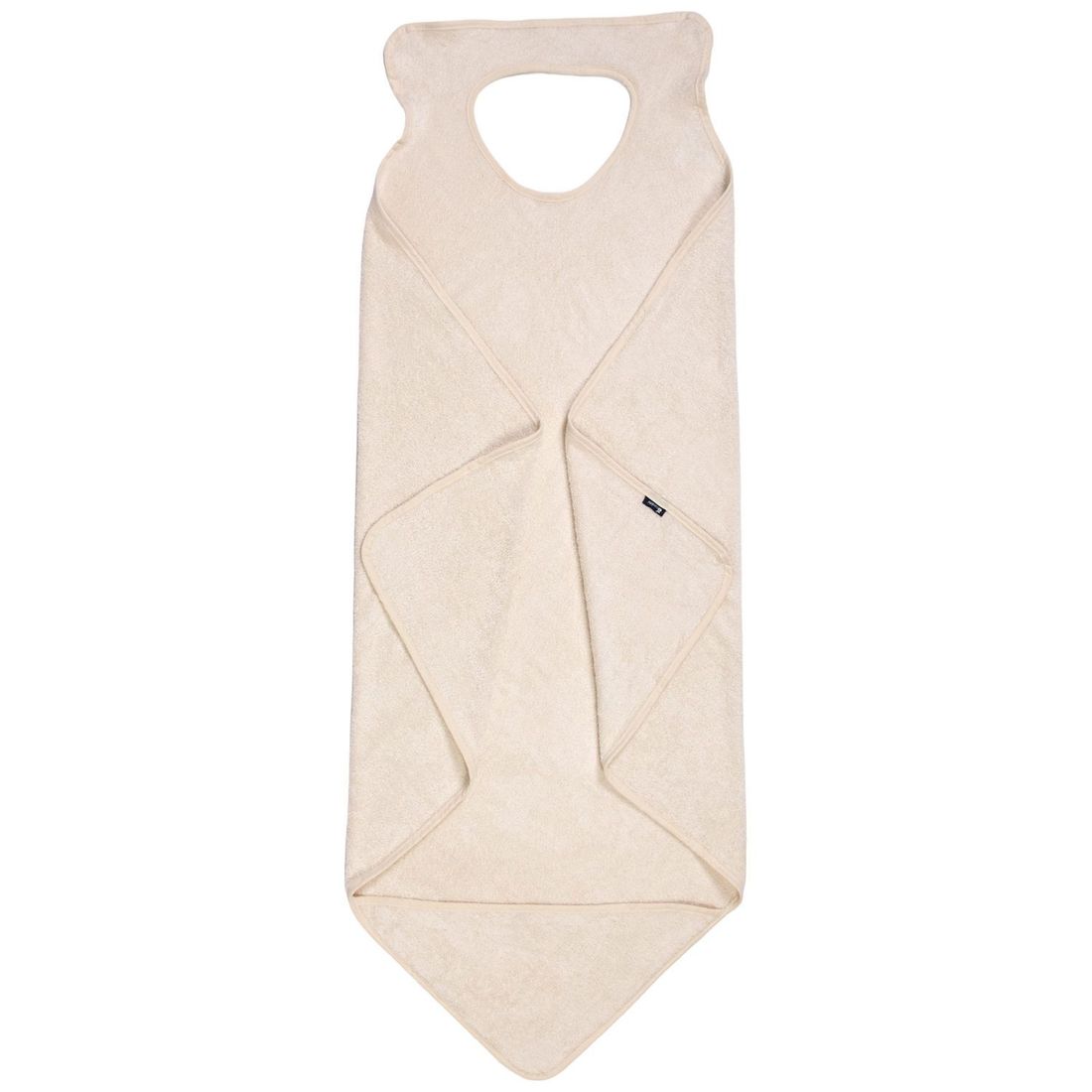 Cape de bain tablier XXL parent et bébé écru (Candide) - Couverture