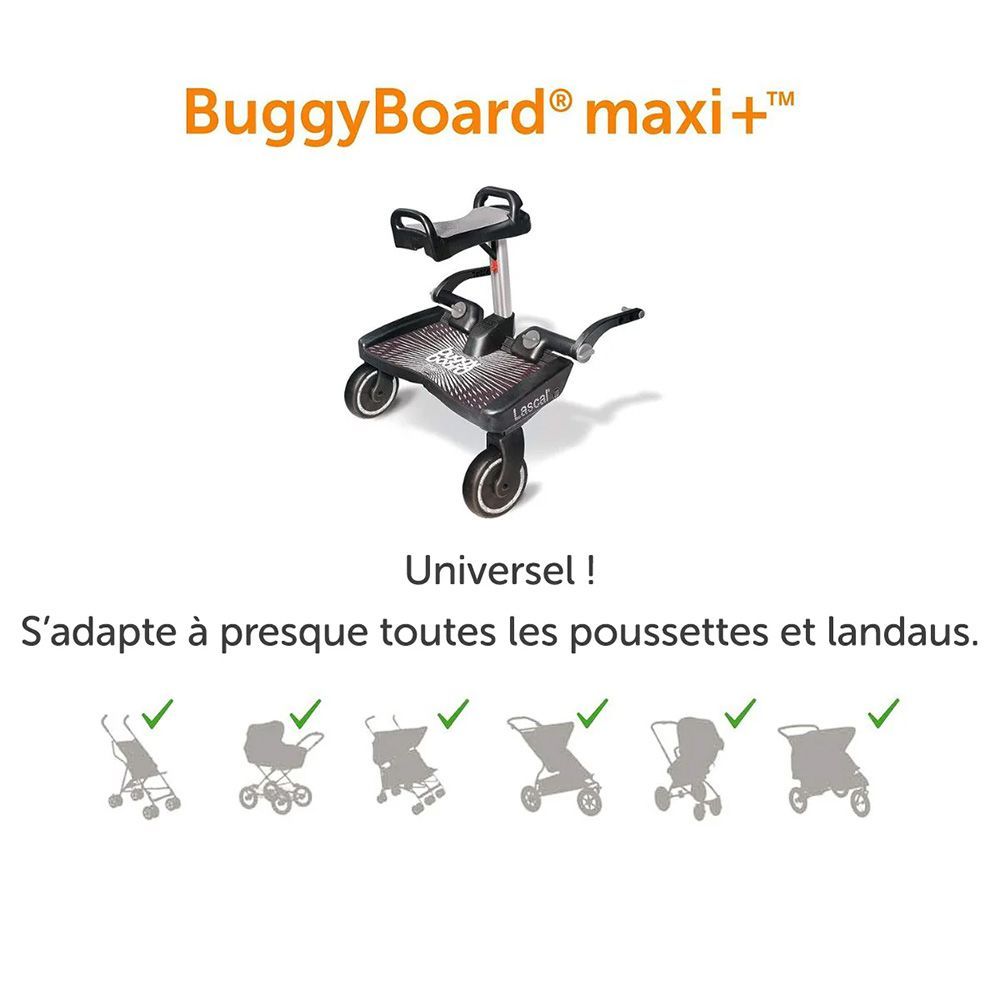 Planche poussette BuggyBoard® Maxi+ (Lascal) - Image 2