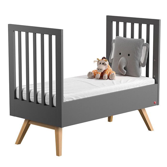 Lit Bébé Evolutif Nature Gris - 70 x 140 cm (Vox Meubles) - Image 3