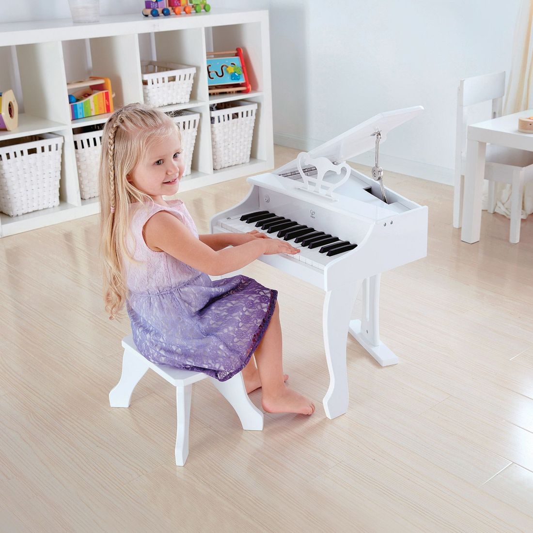 Piano à queue électronique Deluxe blanc (Hape) - Image 3