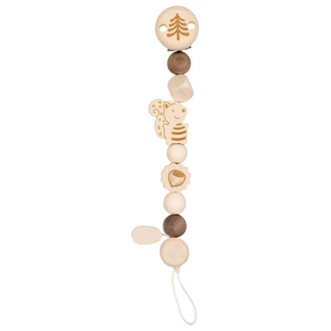 Accroche Tétine Ecureuil Nature Beige (Goki) - Couverture