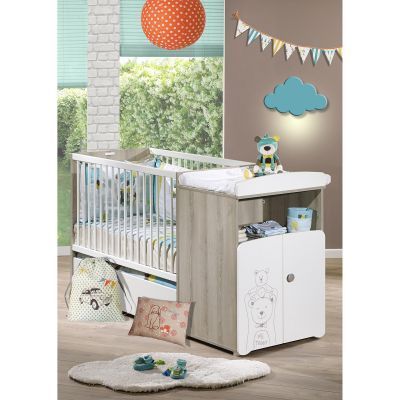 Lit bébé combiné évolutif Teddy (60 x 120 cm) (Baby Price) - Image 2