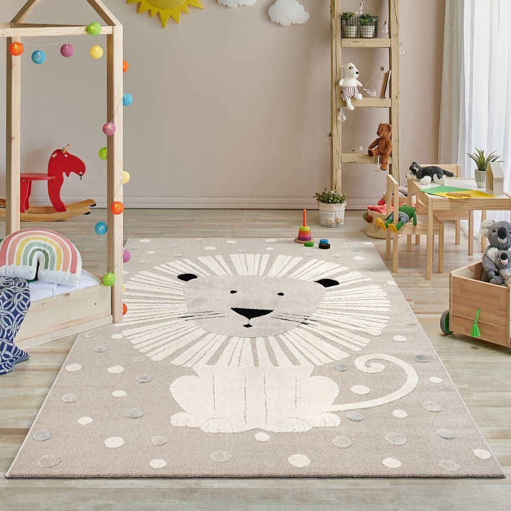 Tapis pour chambre enfant facile entretien, beige, 140 x 200 cm (The carpet) - Image 2