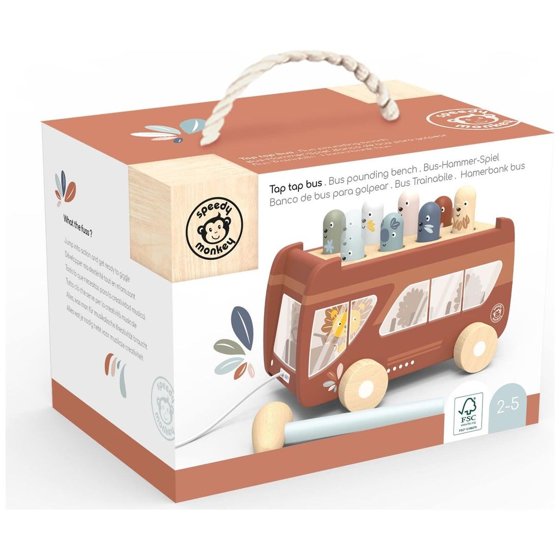Jeu d'encastrement taptap bus (Speedy Monkey) - Image 3