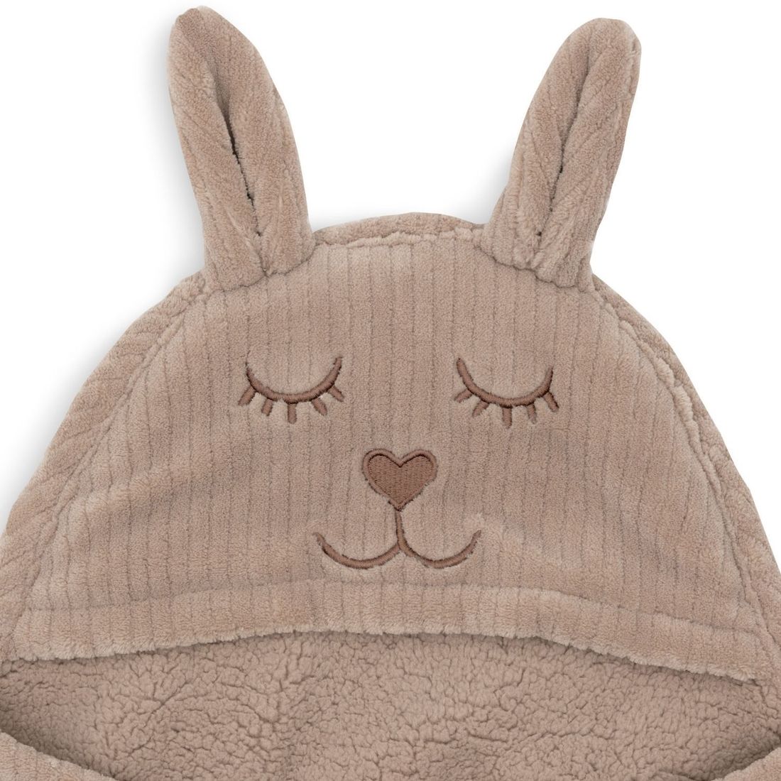Couverture nomade Bunny Cloudy Rib Milky Coffee (Jollein) - Image 8