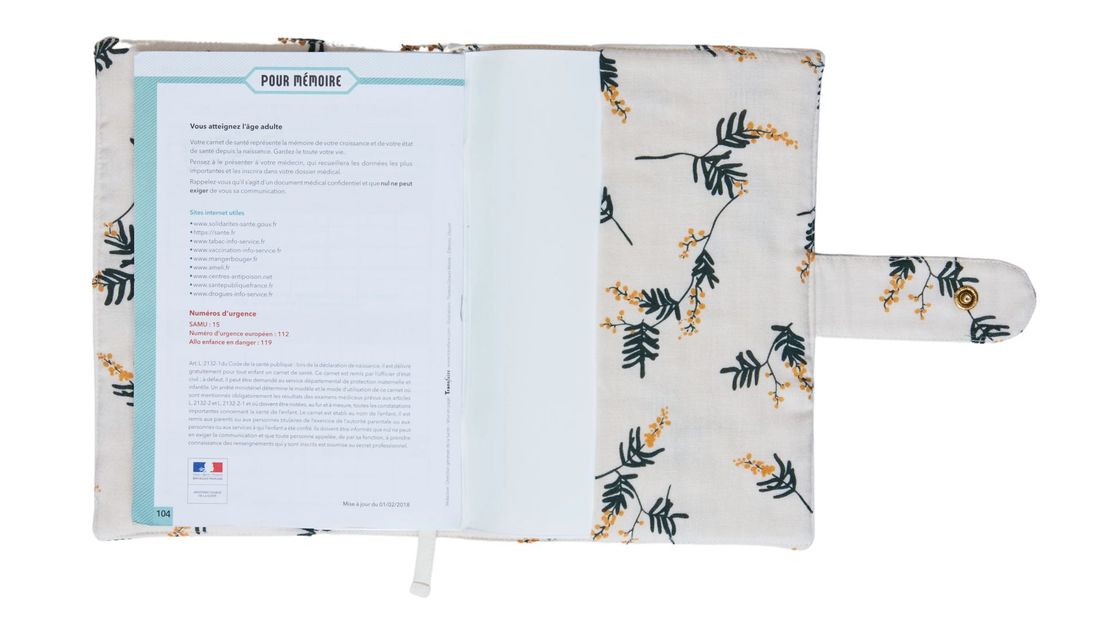 Protège-carnet de santé Mimosa (Orso Paris) - Image 7
