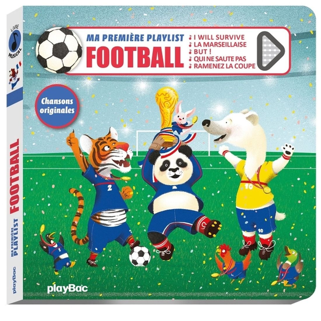 Livre Musical Ma Première Playlist Foot (playBac) - Couverture