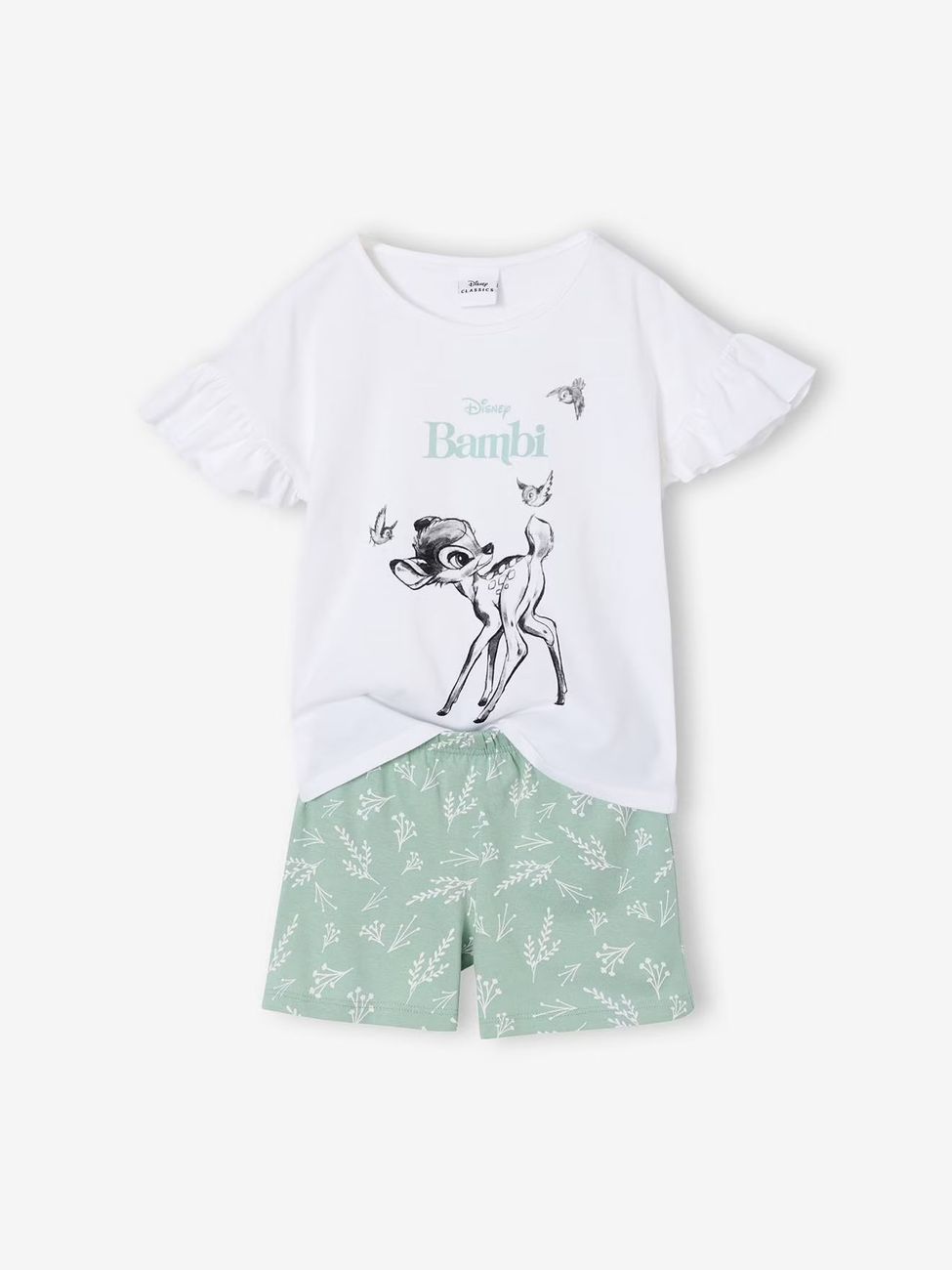 Pyjashort fille Bambi Disney bleu grisé (Disney Animals) - Couverture