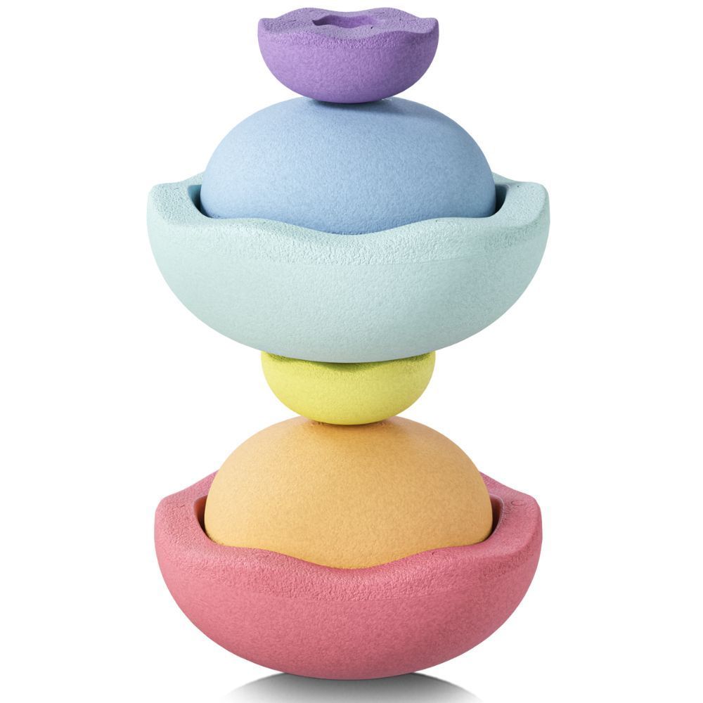 Jeu de motricité Inside rainbow pastel (6 blocs) (Stapelstein) - Image 1