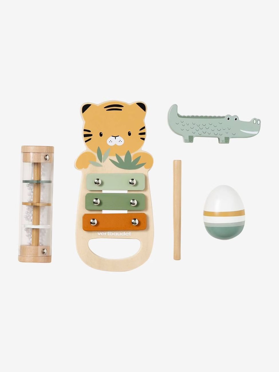 Set d'éveil musical en bois FSC® tanzanie (Vertbaudet) - Image 1