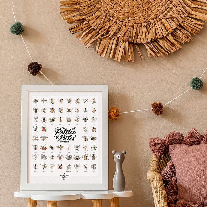 Affiche Les Petites Bêtes du Jardin - 50 x 40 cm (Les Petites Dates) - Image 2
