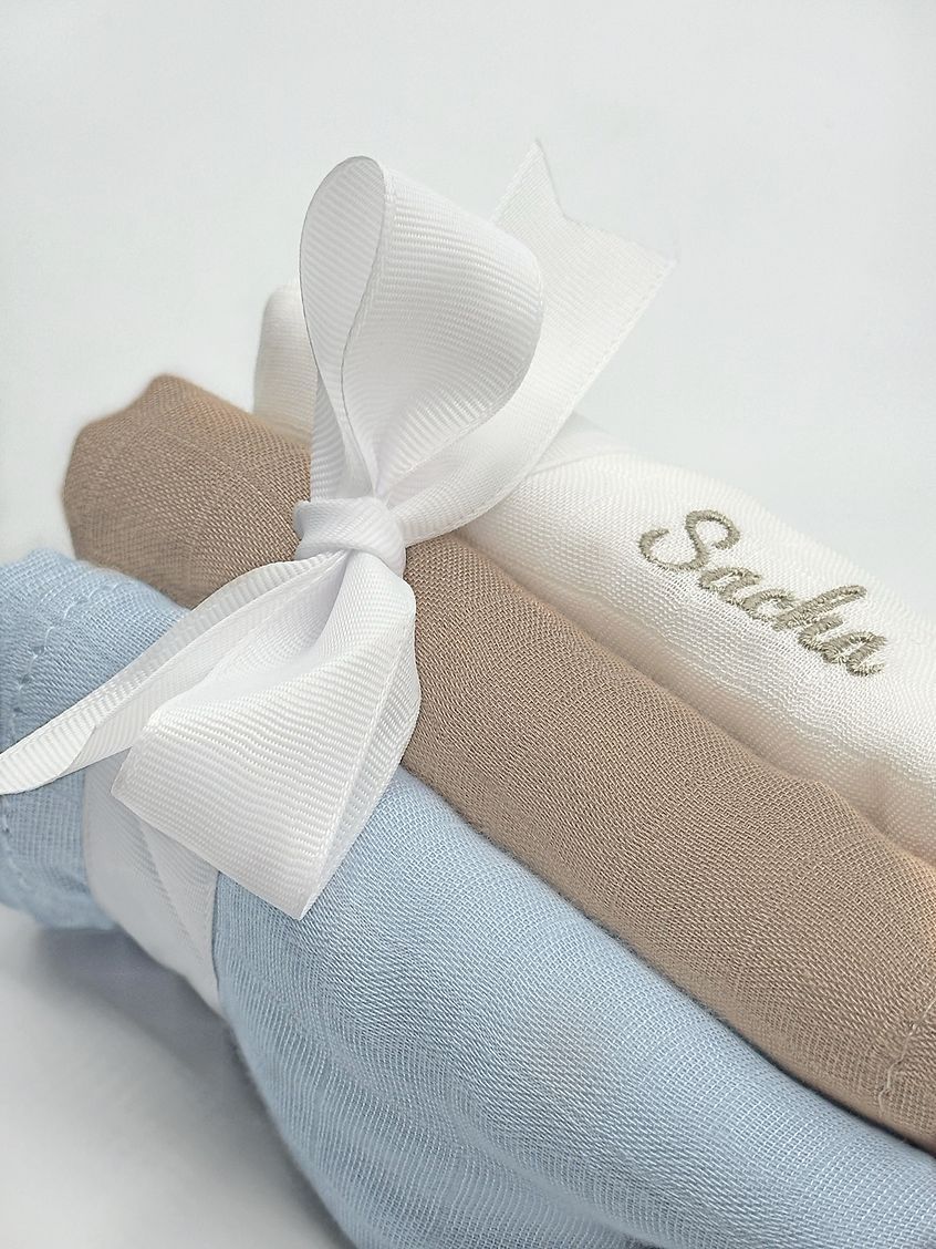 Lot de 3 langes - Nuage et Coton (Maison Pioline) - Couverture
