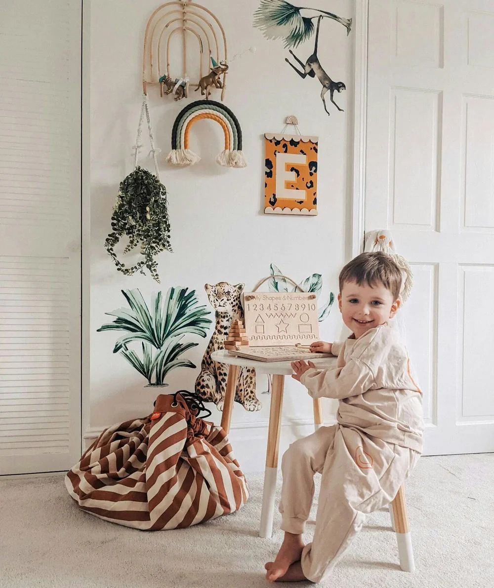 playmat & toy bag-stripes brown (Play & Go) - Image 8